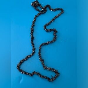 Hematite gemstone necklace or crafting chips